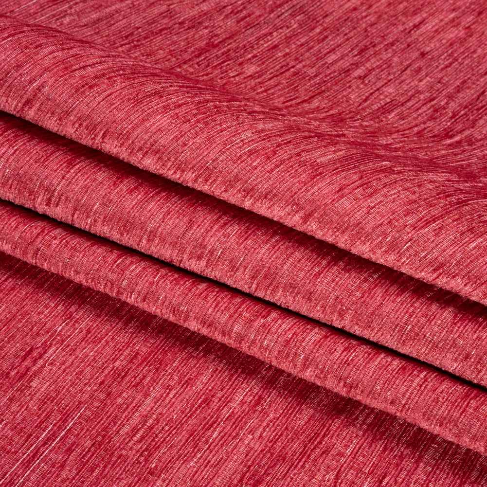 Luxe Home Decor Chenille 110" - Hibiscus Striated - Mayberry Collection Folded