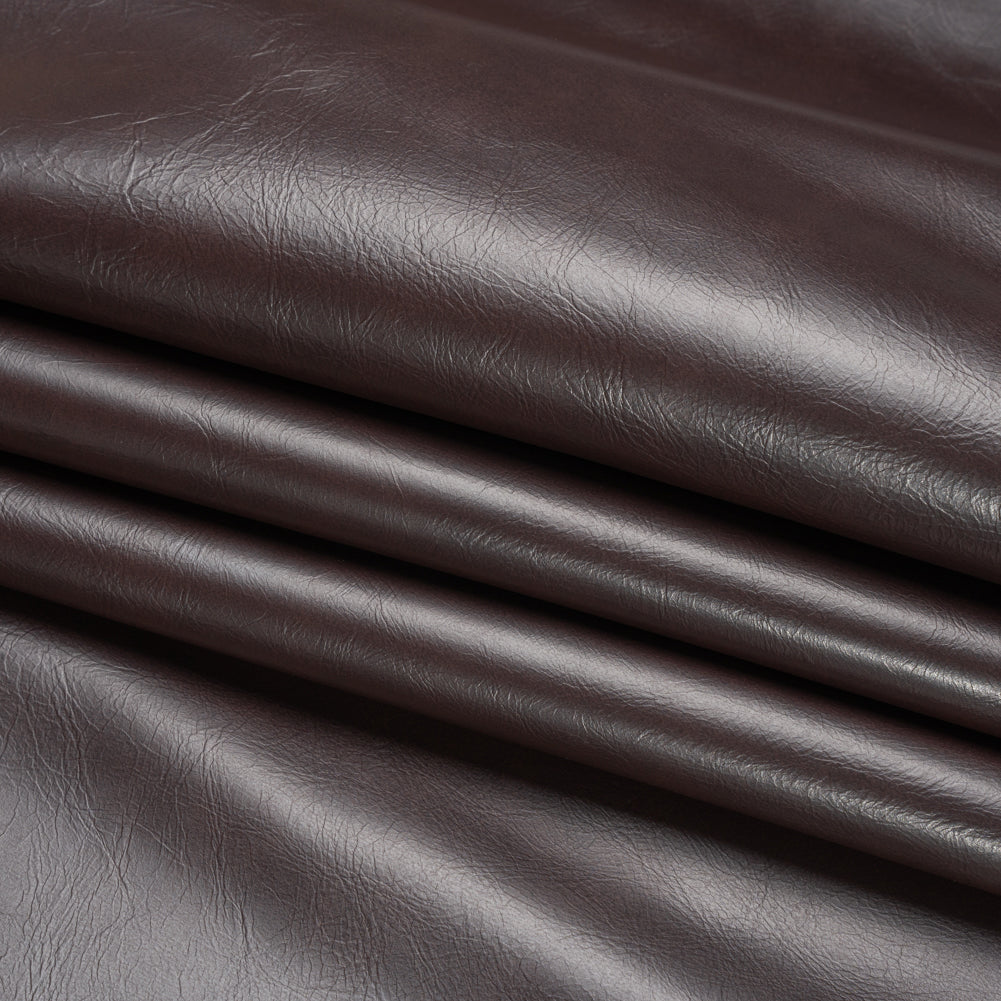 Upholstery Faux Leather with Brushed Fabric Backing - Brown - Alida Collection Folded Upholstery Faux Leather with Brushed Fabric Backing - Brown - Alida Collection Folded