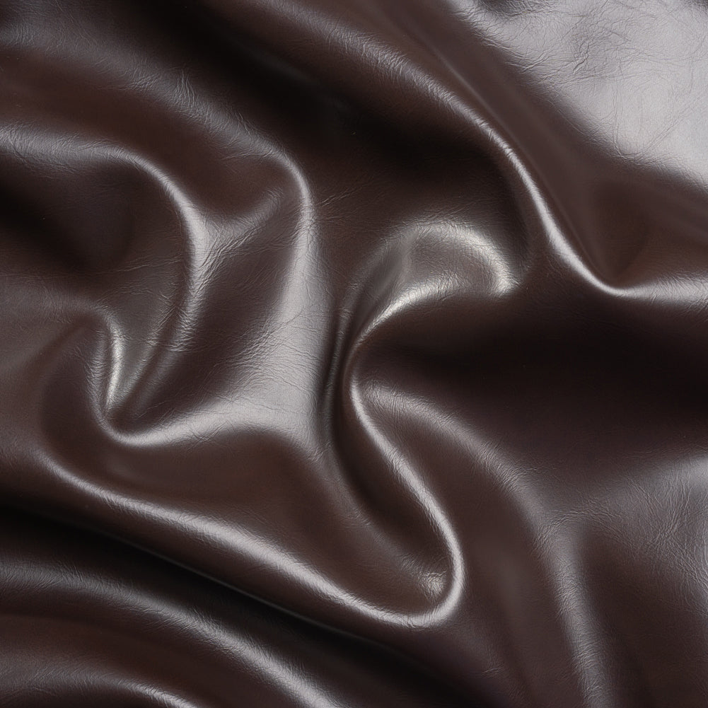 Upholstery Faux Leather with Brushed Fabric Backing - Brown - Alida Collection Upholstery Faux Leather with Brushed Fabric Backing - Brown - Alida Collection