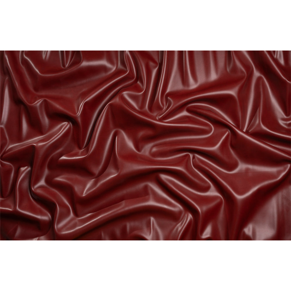 Upholstery Faux Leather with Brushed Fabric Backing - Cherry - Alida Collection Full Upholstery Faux Leather with Brushed Fabric Backing - Cherry - Alida Collection Full