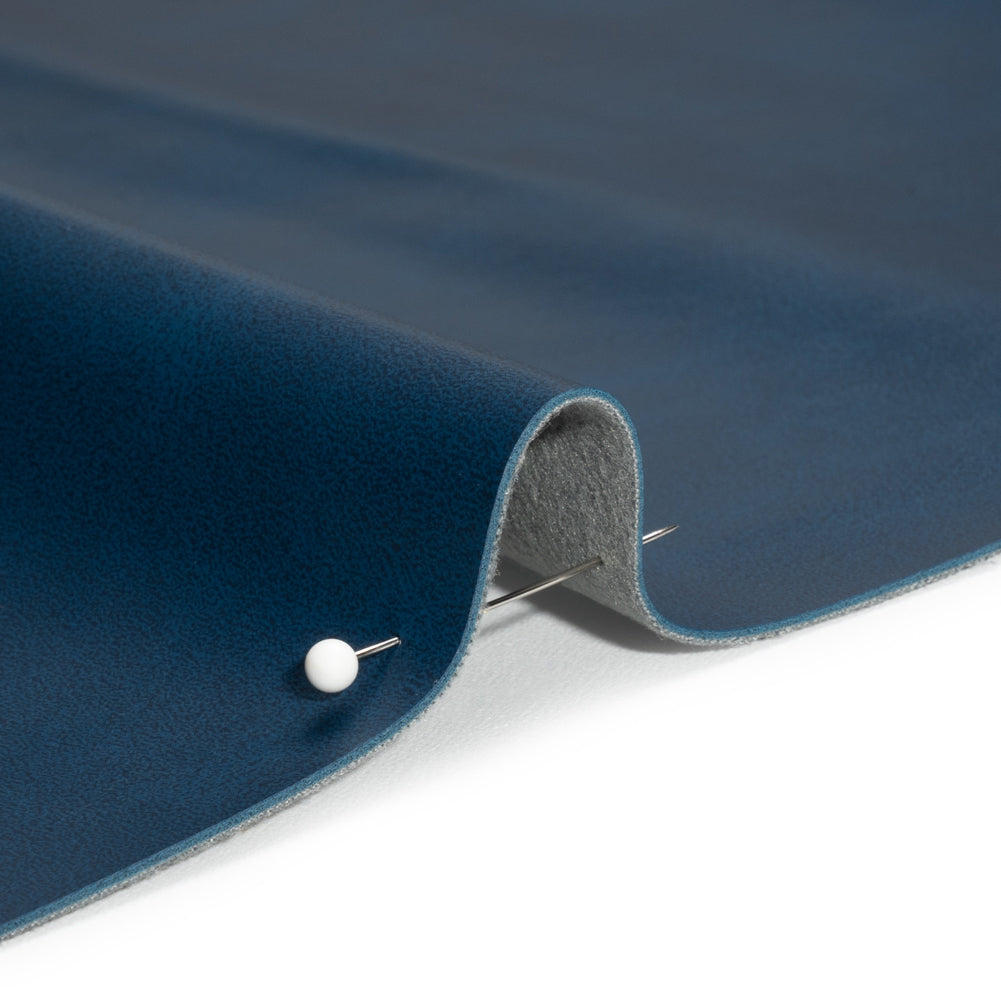 Upholstery Faux Leather with Brushed Fabric Backing - Ink - Alida Collection Detail Upholstery Faux Leather with Brushed Fabric Backing - Ink - Alida Collection Detail