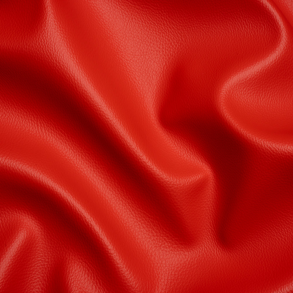 Outdoor Upholstery Faux Leather - Tomato Pebbled - Macoun Collection Outdoor Upholstery Faux Leather - Tomato Pebbled - Macoun Collection