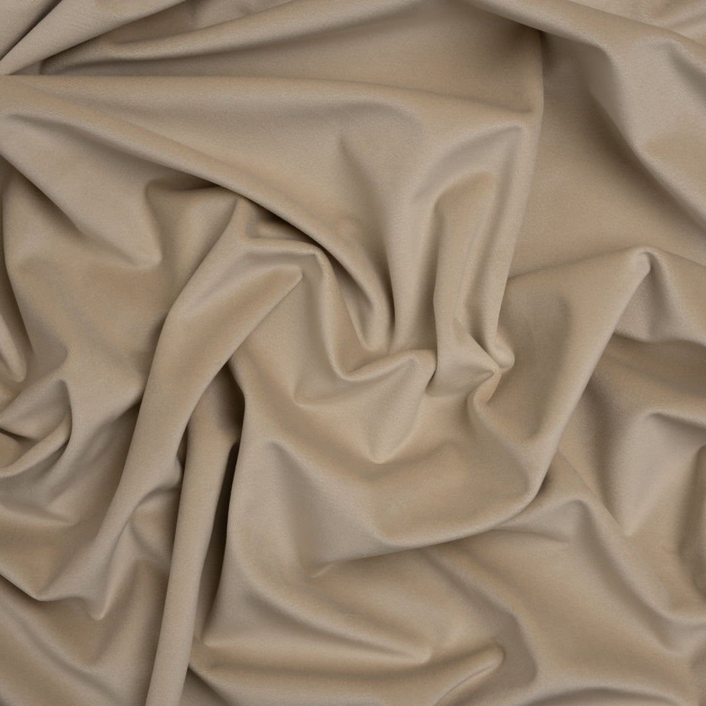 Polyester Upholstery Microvelvet - Putty Beige - Ramsey Collection Polyester Upholstery Microvelvet - Putty Beige - Ramsey Collection