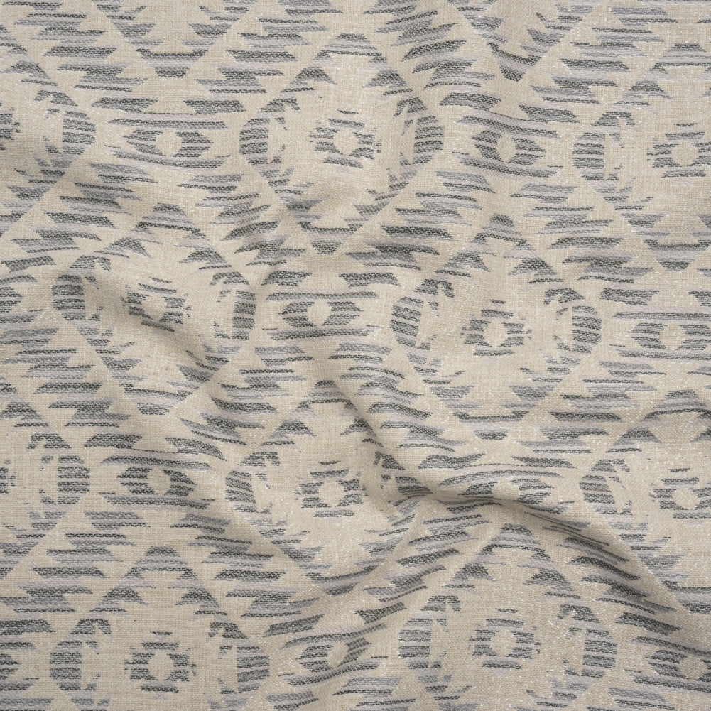 Upholstery Jacquard - Stone Southwestern Diamonds - Marana Collection Upholstery Jacquard - Stone Southwestern Diamonds - Marana Collection