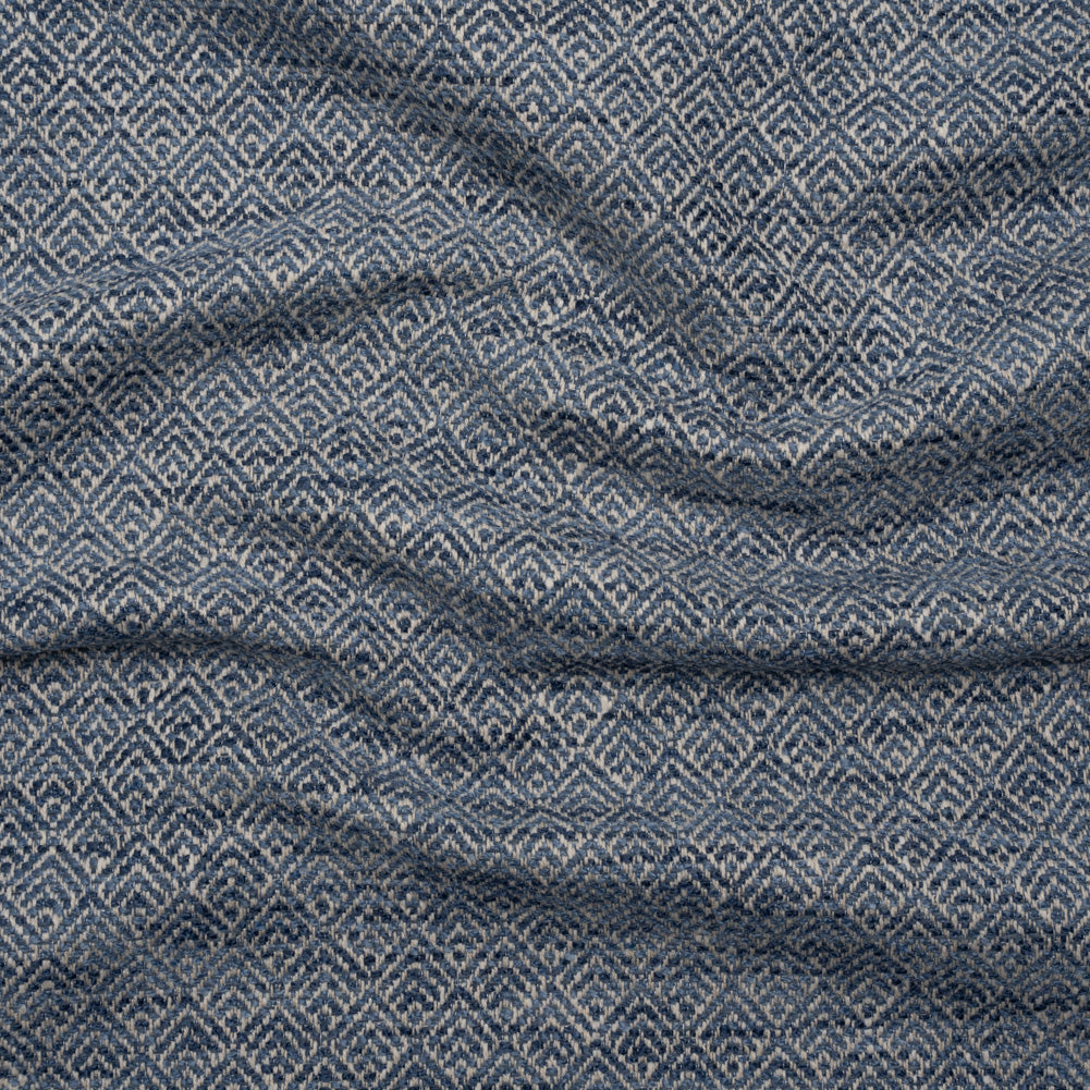 Tweedy Boucle Upholstery Jacquard - Marine Diamonds - Karvia Collection Tweedy Boucle Upholstery Jacquard - Marine Diamonds - Karvia Collection
