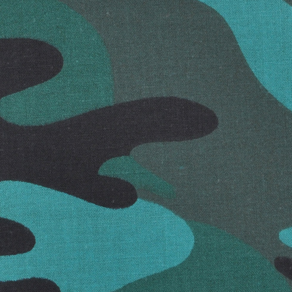 Classic Green Camouflauge Cotton Blend Detail Classic Green Camouflauge Cotton Blend Detail