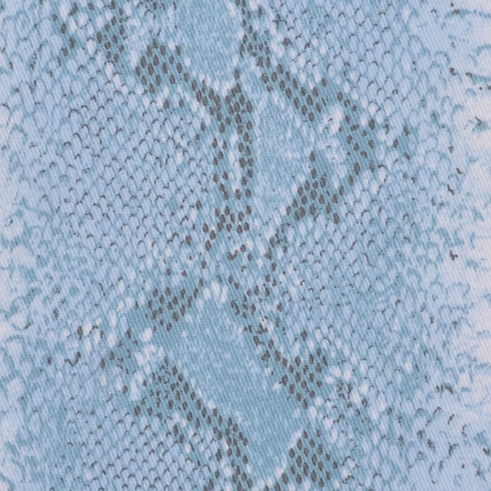 Soft Blue/Orchid/Kiwi/Gold/Whi Reptile-Floral Cotton-Lycra Twill Detail Soft Blue/Orchid/Kiwi/Gold/Whi Reptile-Floral Cotton-Lycra Twill Detail