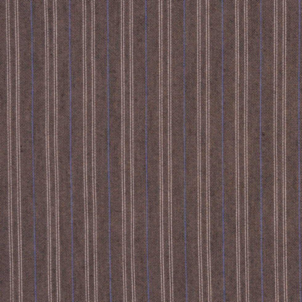 Light Brown Striped Cotton-Lycra Shirting Light Brown Striped Cotton-Lycra Shirting