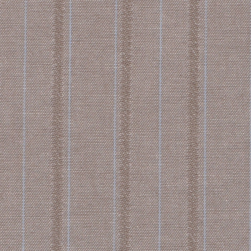 Italian Taupe and Pale Blue Striped Cotton Shirting Detail Italian Taupe and Pale Blue Striped Cotton Shirting Detail
