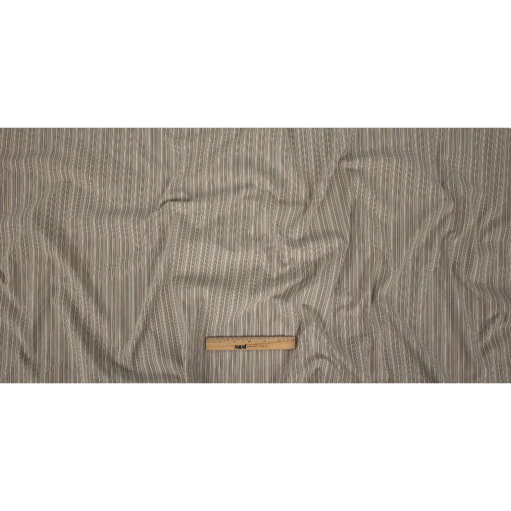 Blended Beige Striped Suiting Full Blended Beige Striped Suiting Full