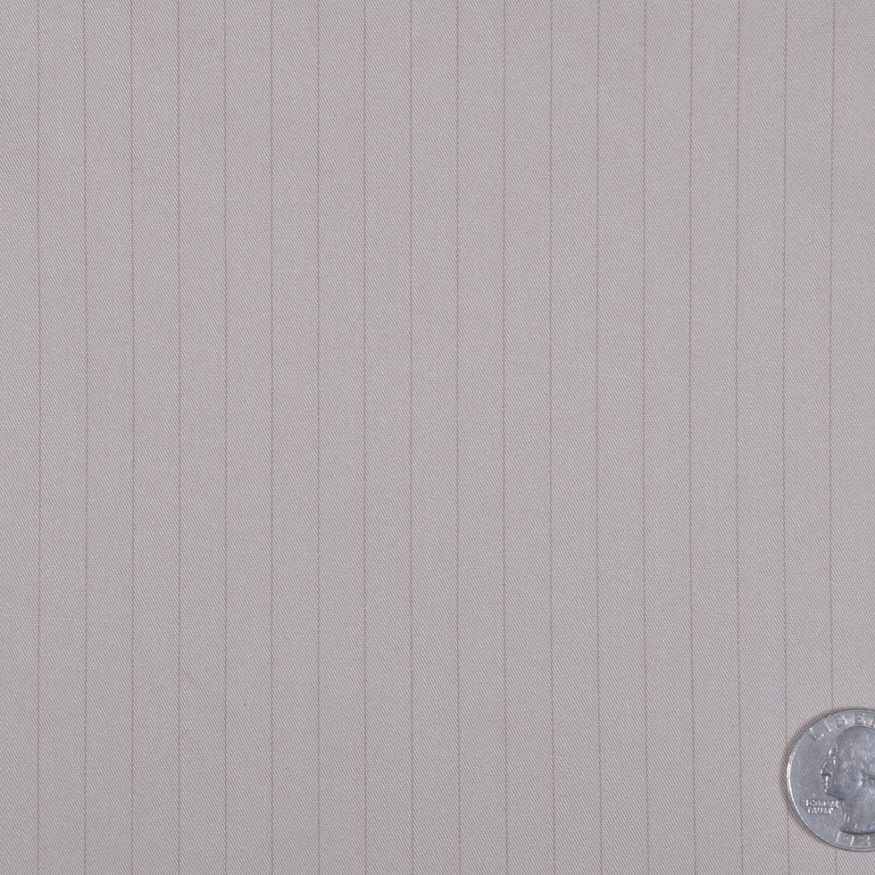Beige/Brown Pin Striped Stretch Cotton Suiting Beige/Brown Pin Striped Stretch Cotton Suiting