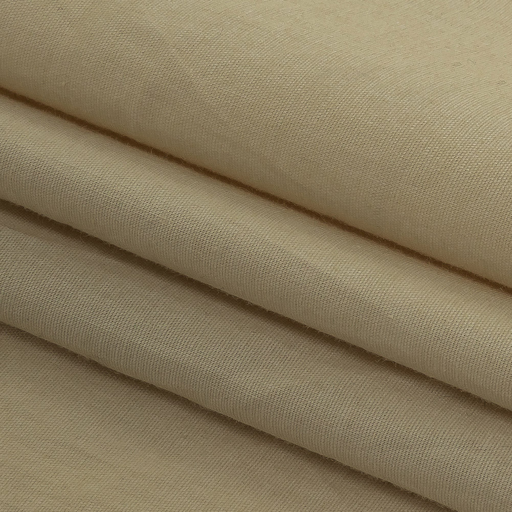 Warm Beige Stretch Cotton Poplin Folded Warm Beige Stretch Cotton Poplin Folded