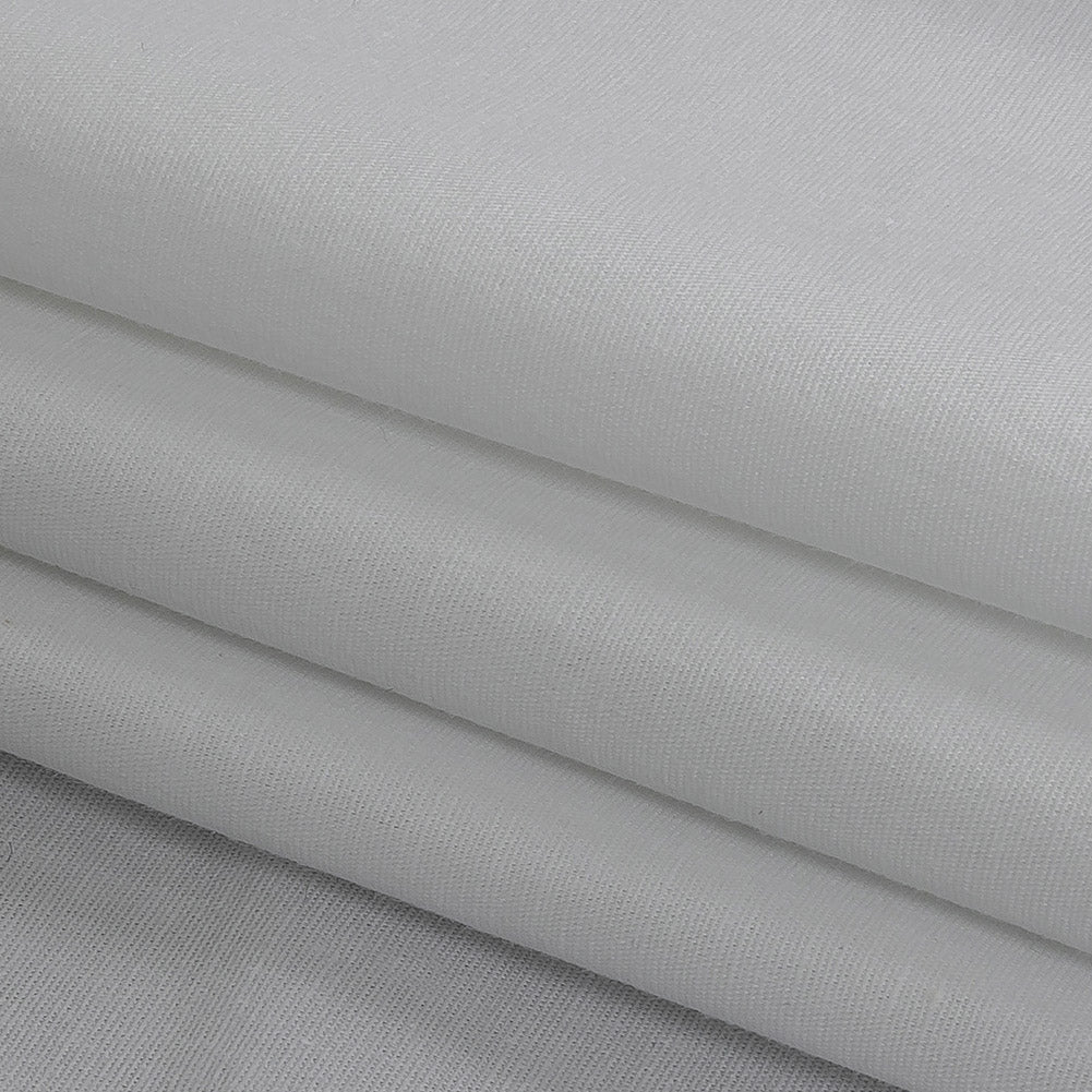 White Cotton-Lycra Poplin Folded White Cotton-Lycra Poplin Folded