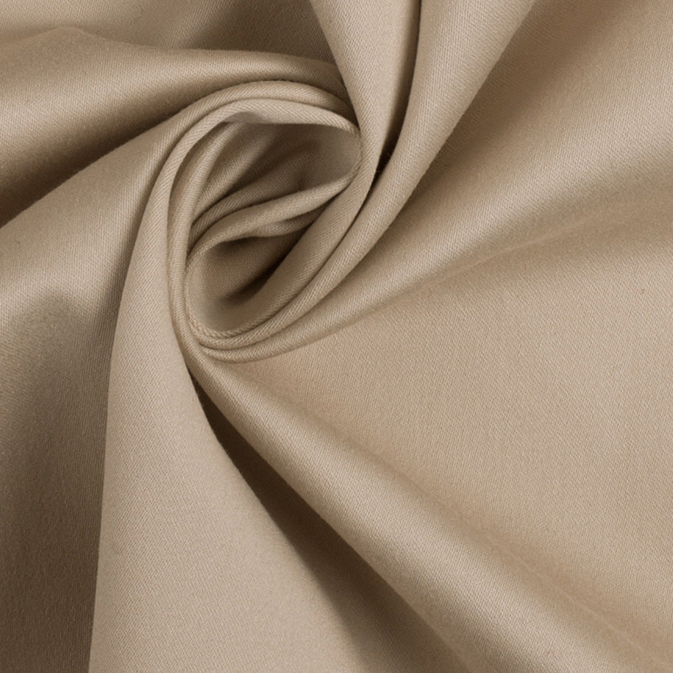 Beige Stretch Cotton Sateen Detail Beige Stretch Cotton Sateen Detail