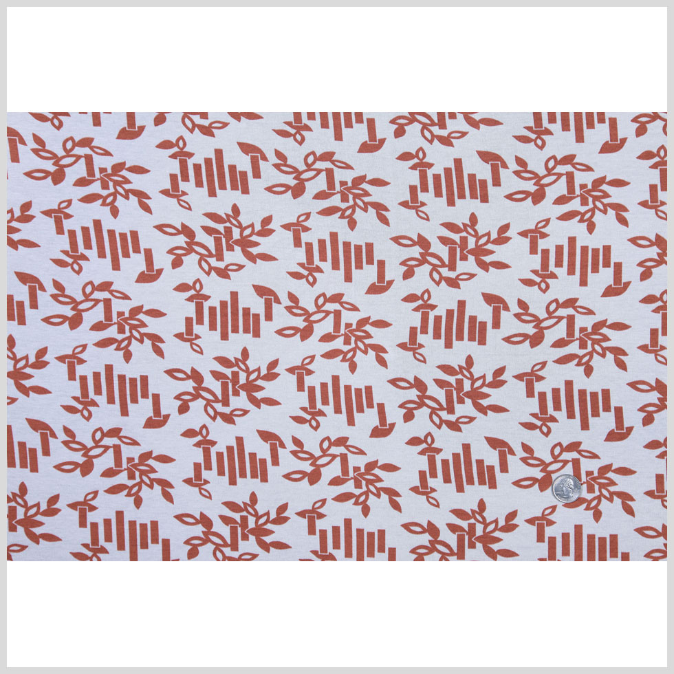 Light Duck Egg and Terracotta Cotton Jersey Full Light Duck Egg and Terracotta Cotton Jersey Full