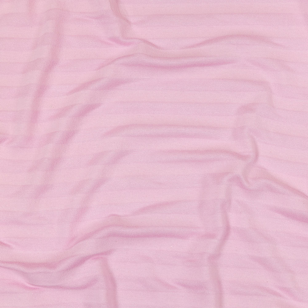 Baby Pink Tonal Stripes Cotton and Rayon Jersey Baby Pink Tonal Stripes Cotton and Rayon Jersey