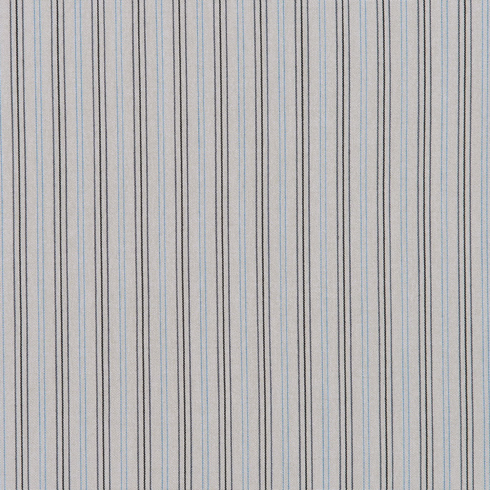 Light Gray Striped Cotton Stretch Shirting Detail Light Gray Striped Cotton Stretch Shirting Detail