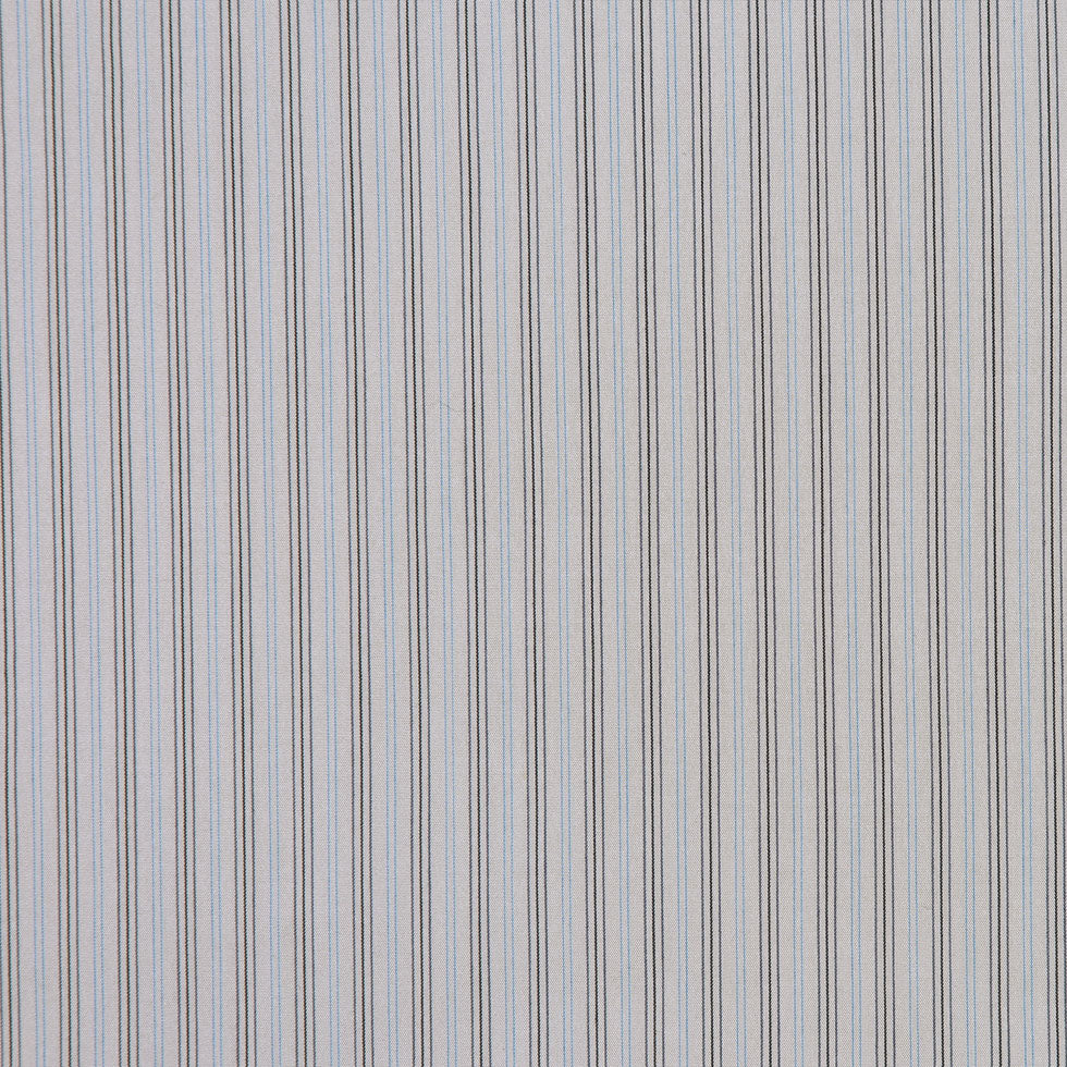 Light Gray Striped Cotton Stretch Shirting Light Gray Striped Cotton Stretch Shirting