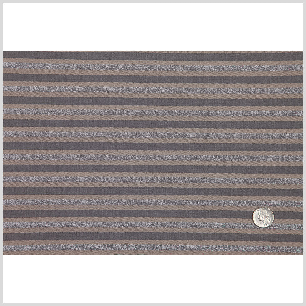 Beige/Gray Striped Shirting Full Beige/Gray Striped Shirting Full