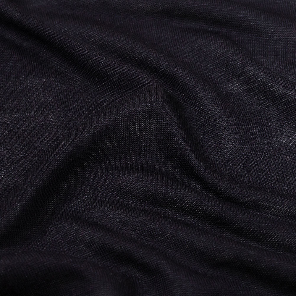 Midnight Navy Cotton and Rayon Jersey Detail Midnight Navy Cotton and Rayon Jersey Detail