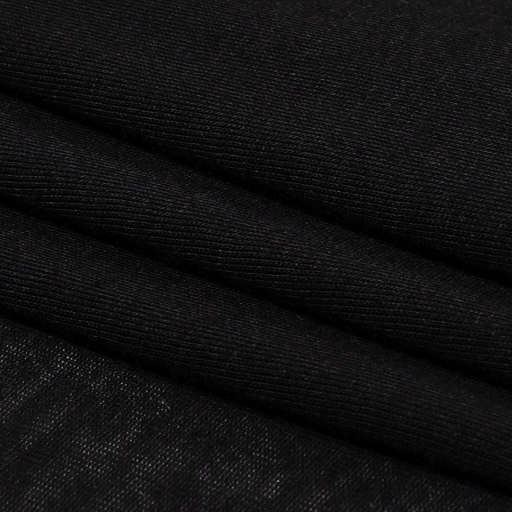 Black Lightweight Rayon Jersey Folded Black Lightweight Rayon Jersey Folded