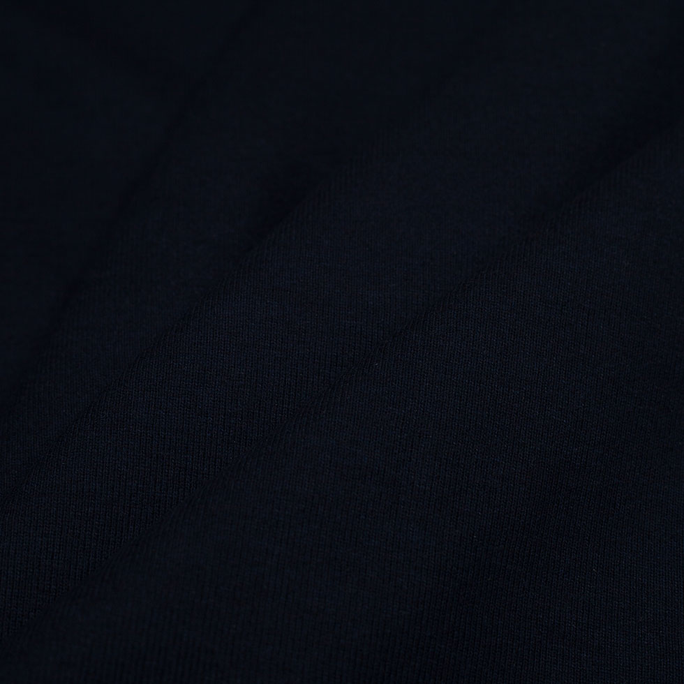Navy Cotton Polyester Knitted Fleece Folded Navy Cotton Polyester Knitted Fleece Folded