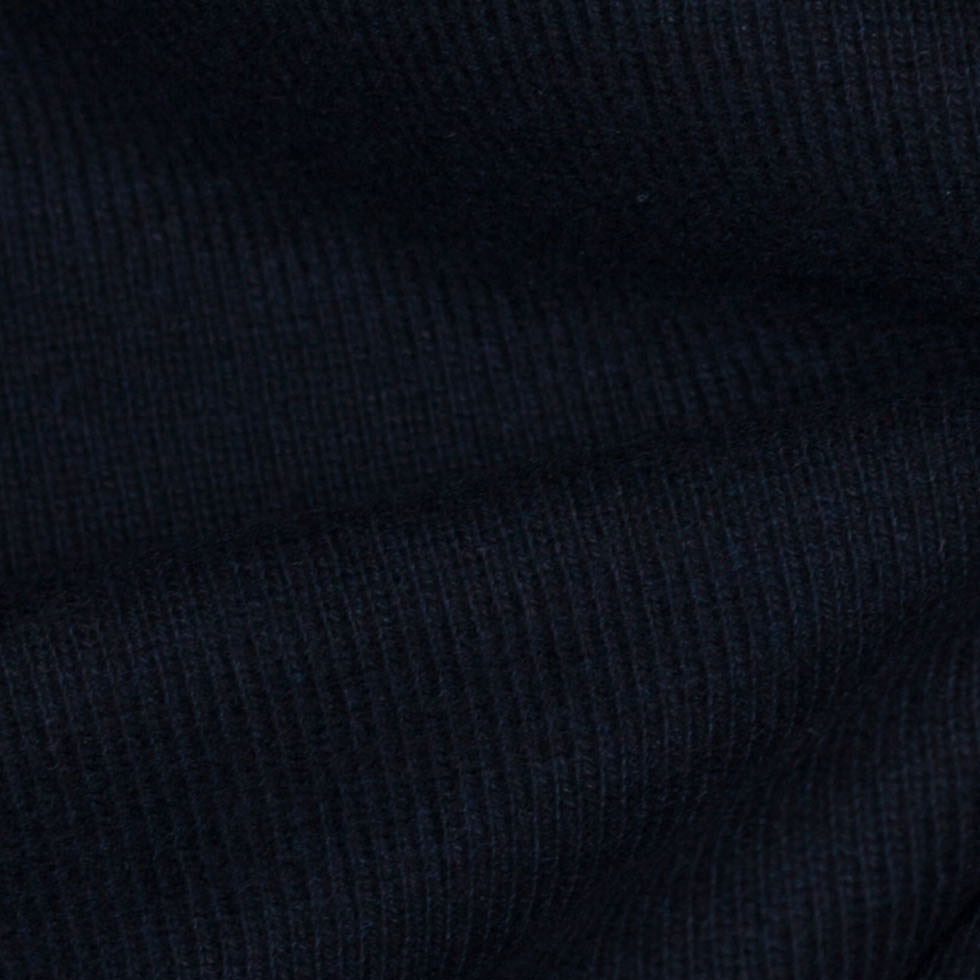 Navy Cotton Polyester Knitted Fleece Detail Navy Cotton Polyester Knitted Fleece Detail