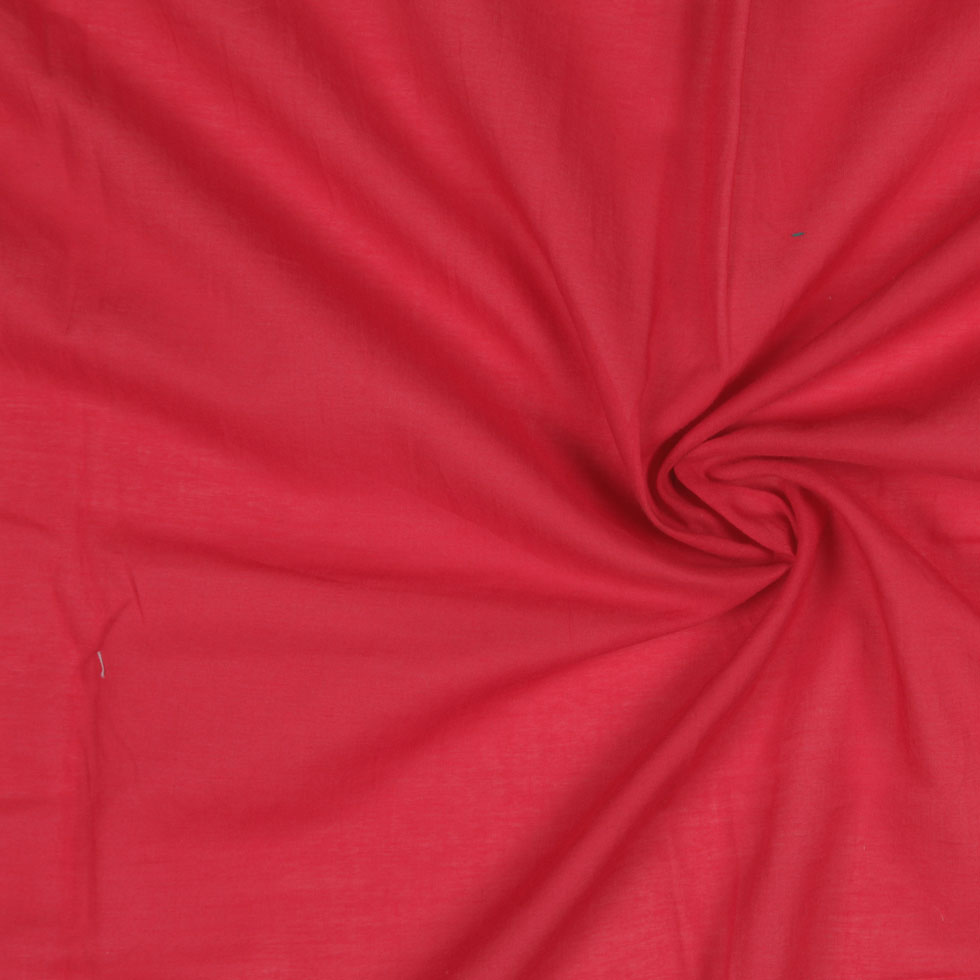 Scarlet Red Cotton Voile Scarlet Red Cotton Voile