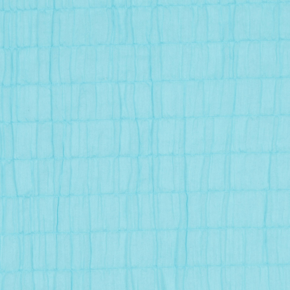 Sky Blue Puckered Cotton Woven Detail Sky Blue Puckered Cotton Woven Detail