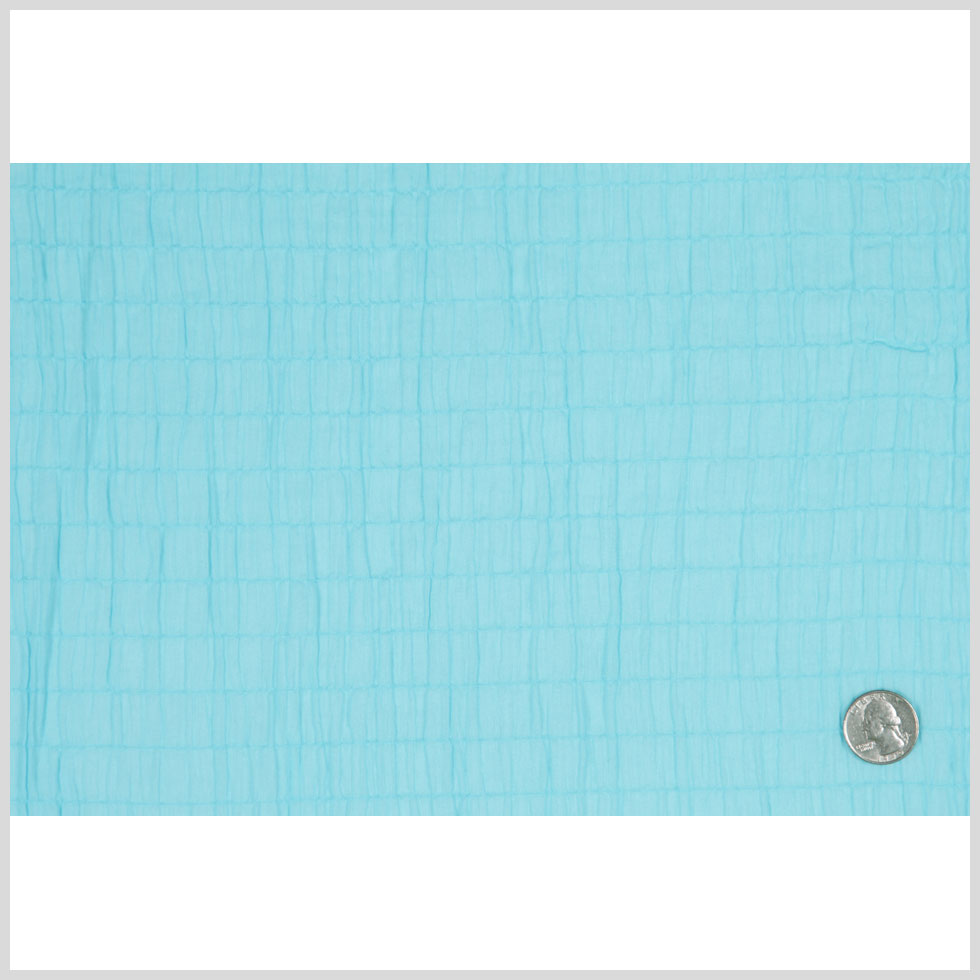 Sky Blue Puckered Cotton Woven Full Sky Blue Puckered Cotton Woven Full