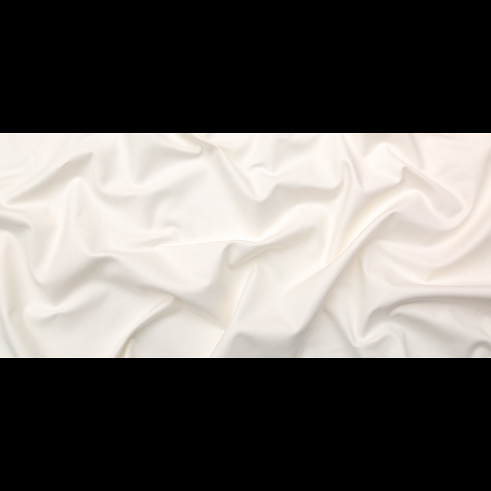 Whisper White Stretch Cotton Poplin Folded Whisper White Stretch Cotton Poplin Folded