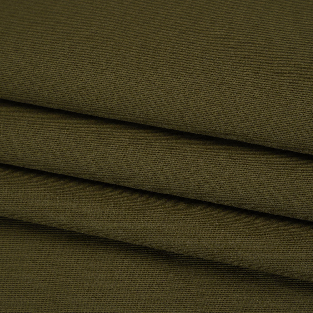 Organic Cotton Twill - Olive - Stratton Collection Folded Organic Cotton Twill - Olive - Stratton Collection Folded