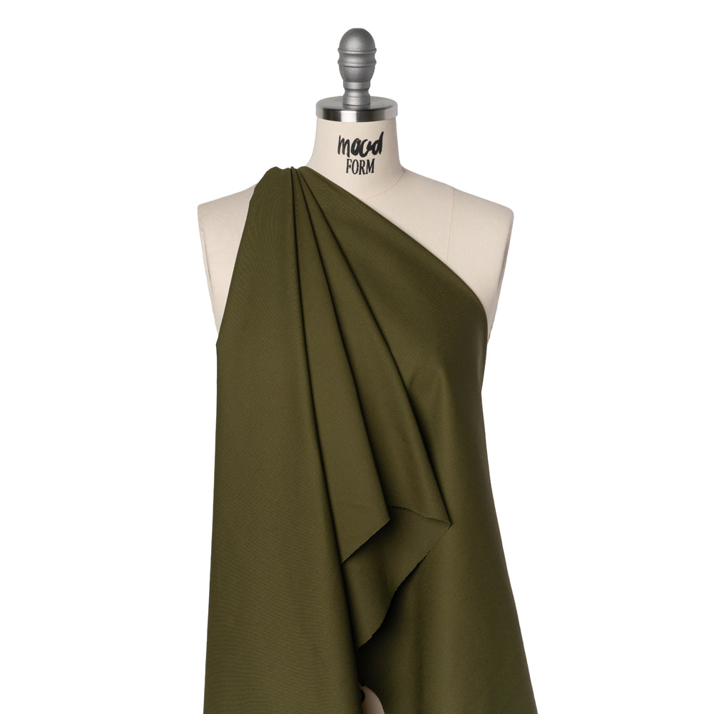 Organic Cotton Twill - Olive - Stratton Collection Drape Organic Cotton Twill - Olive - Stratton Collection Drape