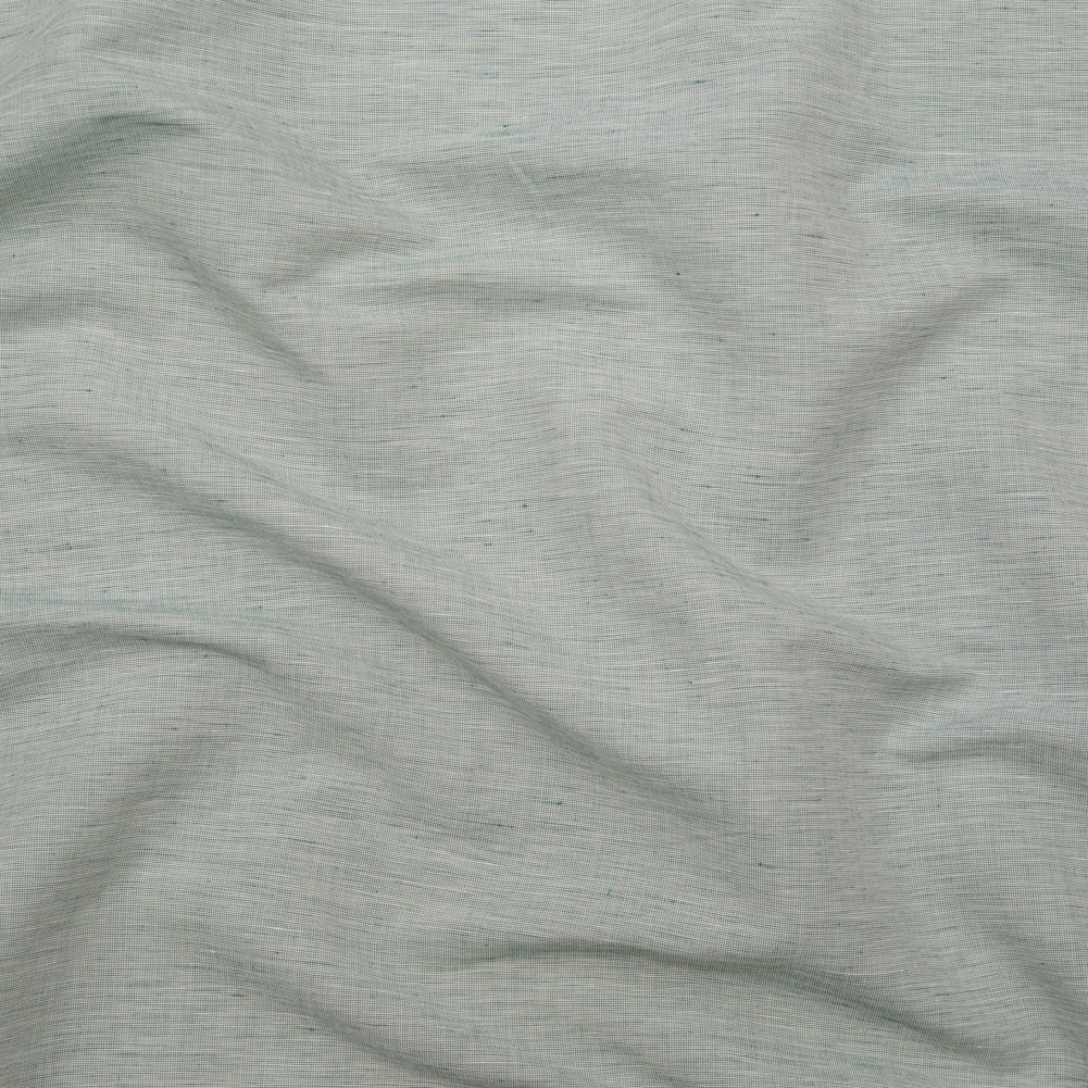Italian Ocean Wave and White Striated Lightweight Linen Woven Italian Ocean Wave and White Striated Lightweight Linen Woven
