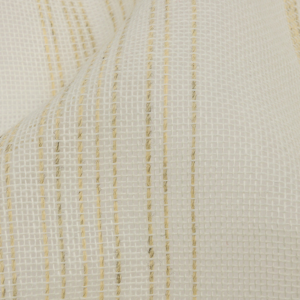 Ivory and Beige Striped Polyester Burlap Detail Ivory and Beige Striped Polyester Burlap Detail