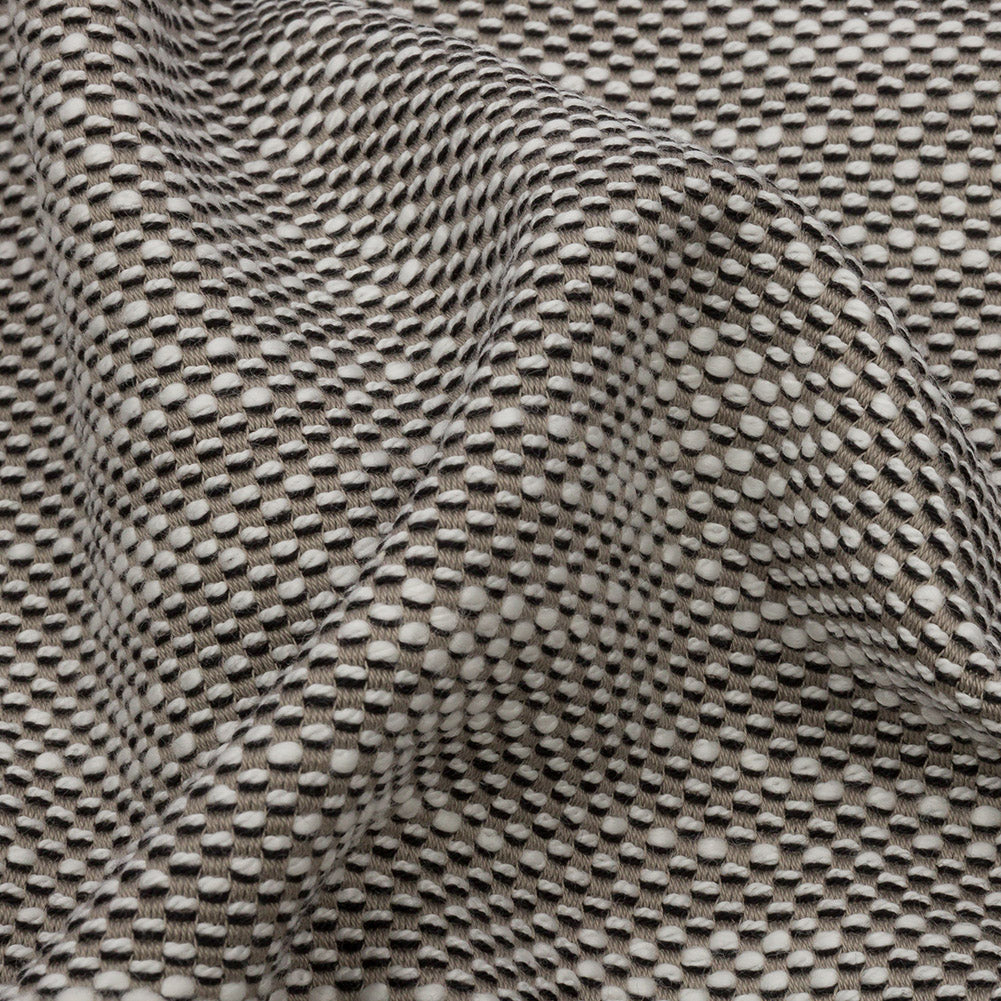 Stone/Black/White Solid Linen Detail Stone/Black/White Solid Linen Detail