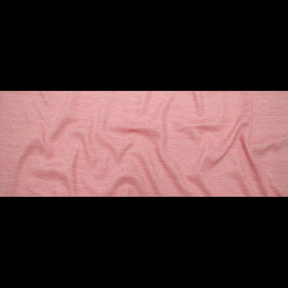 Italian Fruit Dove and Vaporous Gray Striated Linen and Rayon Woven Full Italian Fruit Dove and Vaporous Gray Striated Linen and Rayon Woven Full