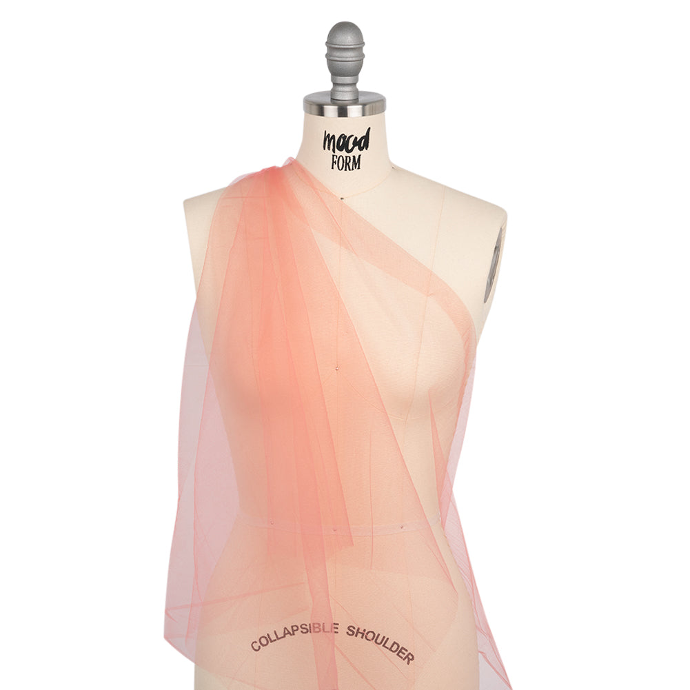 Nylon Tulle 54" - Coral - Pavlova Collection - Drape Nylon Tulle 54" - Coral - Pavlova Collection - Drape