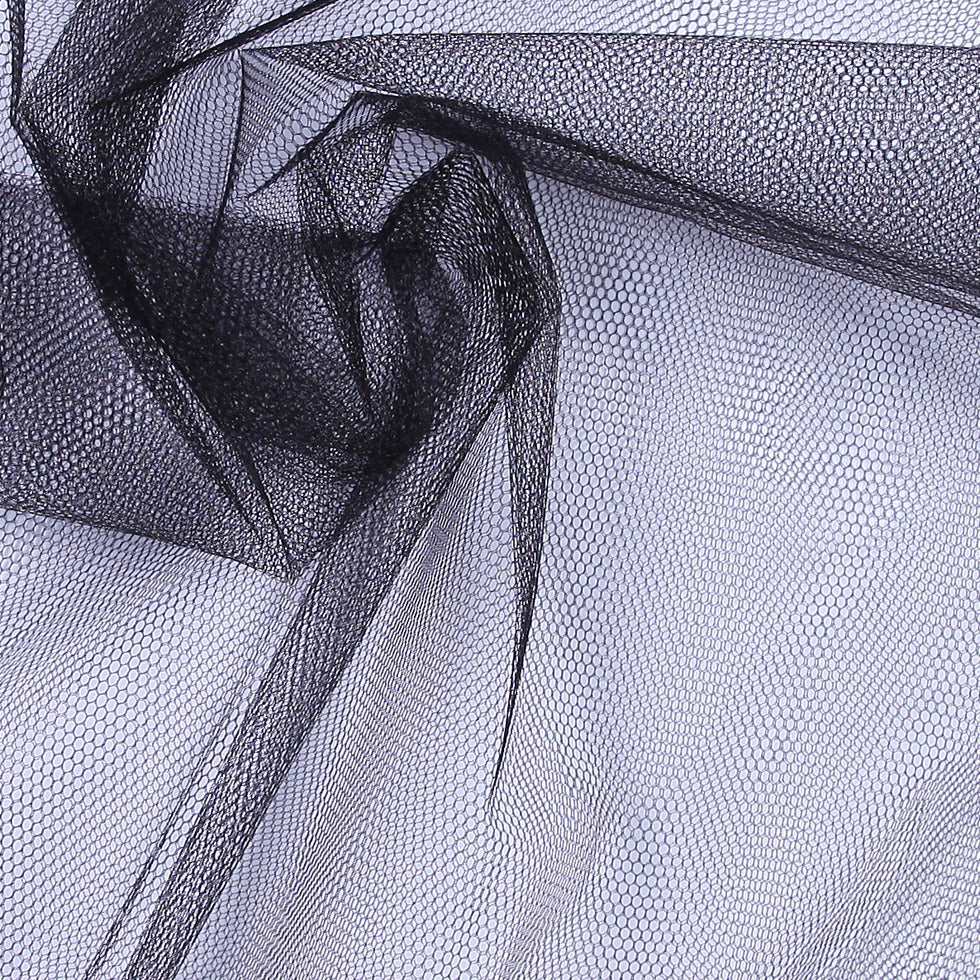 Nylon Net Tulle - Black - Gianna Collection Detail Nylon Net Tulle - Black - Gianna Collection Detail
