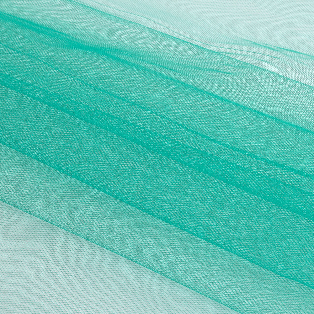 Nylon Tulle 108" - Teal - Pavlova Wide Collection Folded Nylon Tulle 108" - Teal - Pavlova Wide Collection Folded