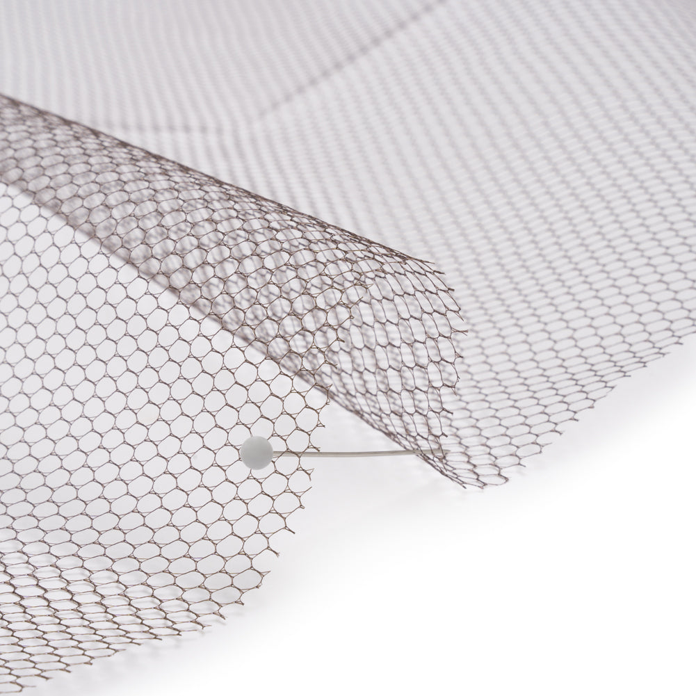 Nylon Net Tulle - Chocolate - Gianna Collection Detail Nylon Net Tulle - Chocolate - Gianna Collection Detail