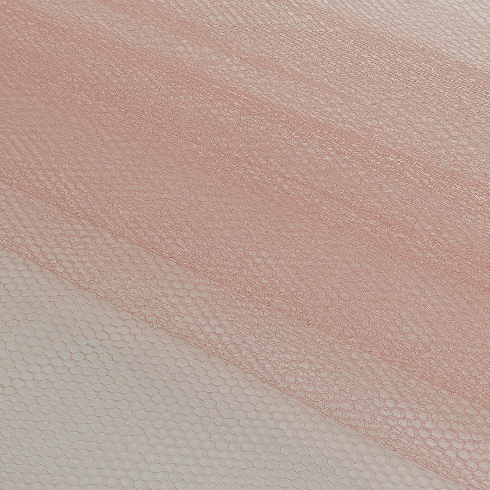 Nylon Net Tulle - Coral - Gianna Collection Folded Nylon Net Tulle - Coral - Gianna Collection Folded