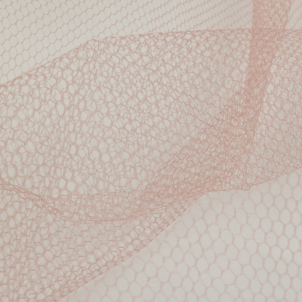 Nylon Net Tulle - Coral - Gianna Collection Detail Nylon Net Tulle - Coral - Gianna Collection Detail