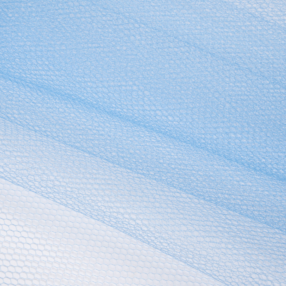 Nylon Net Tulle - French Blue - Gianna Collection Folded Nylon Net Tulle - French Blue - Gianna Collection Folded