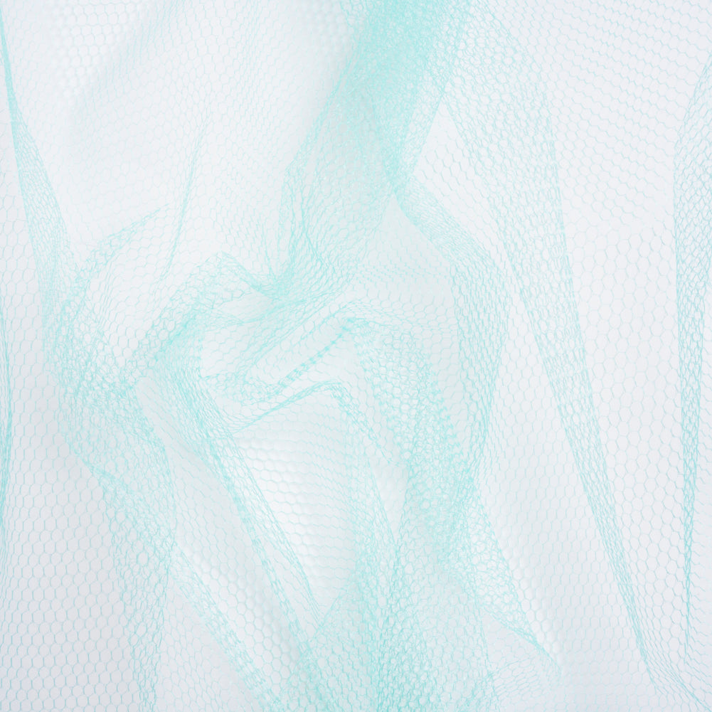 Nylon Net Tulle - Aqua - Gianna Collection Nylon Net Tulle - Aqua - Gianna Collection