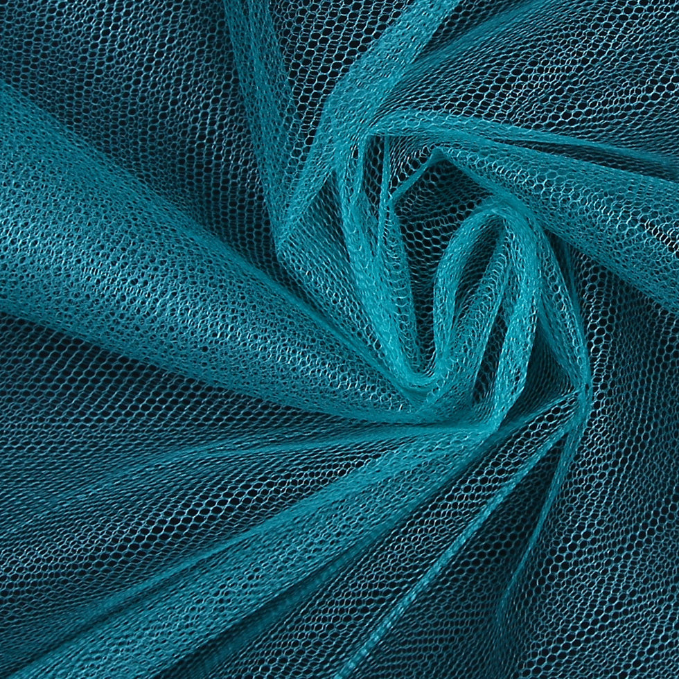 Nylon Net Tulle - Teal - Gianna Collection Detail Nylon Net Tulle - Teal - Gianna Collection Detail