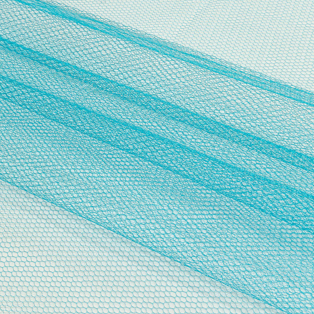 Nylon Net Tulle - Turquoise - Gianna Collection Folded Nylon Net Tulle - Turquoise - Gianna Collection Folded