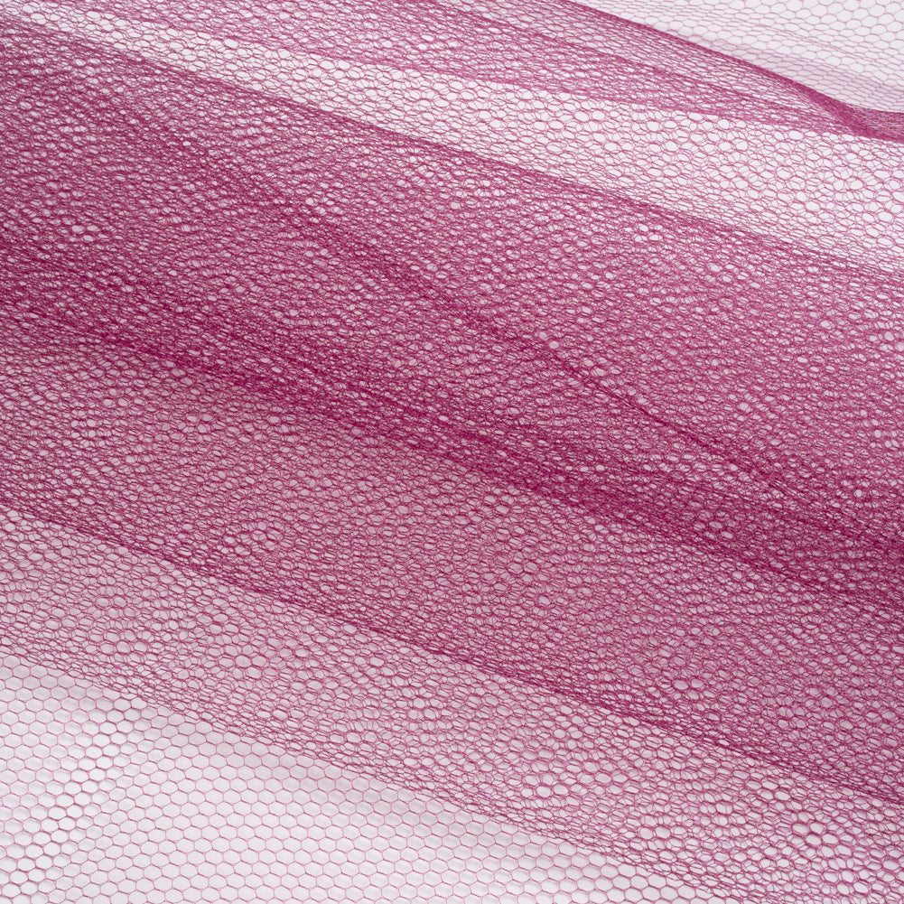 Nylon Net Tulle - Wine - Gianna Collection Folded Nylon Net Tulle - Wine - Gianna Collection Folded