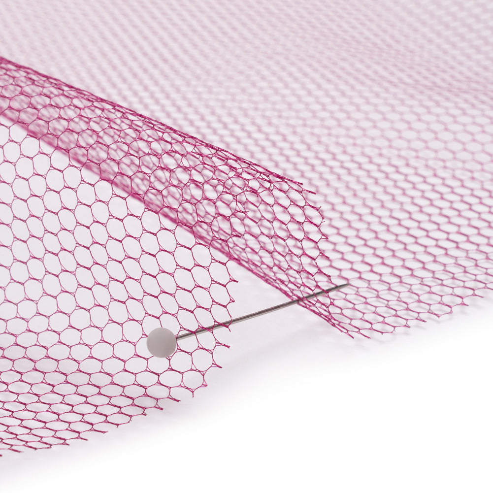 Nylon Net Tulle - Wine - Gianna Collection Detail Nylon Net Tulle - Wine - Gianna Collection Detail