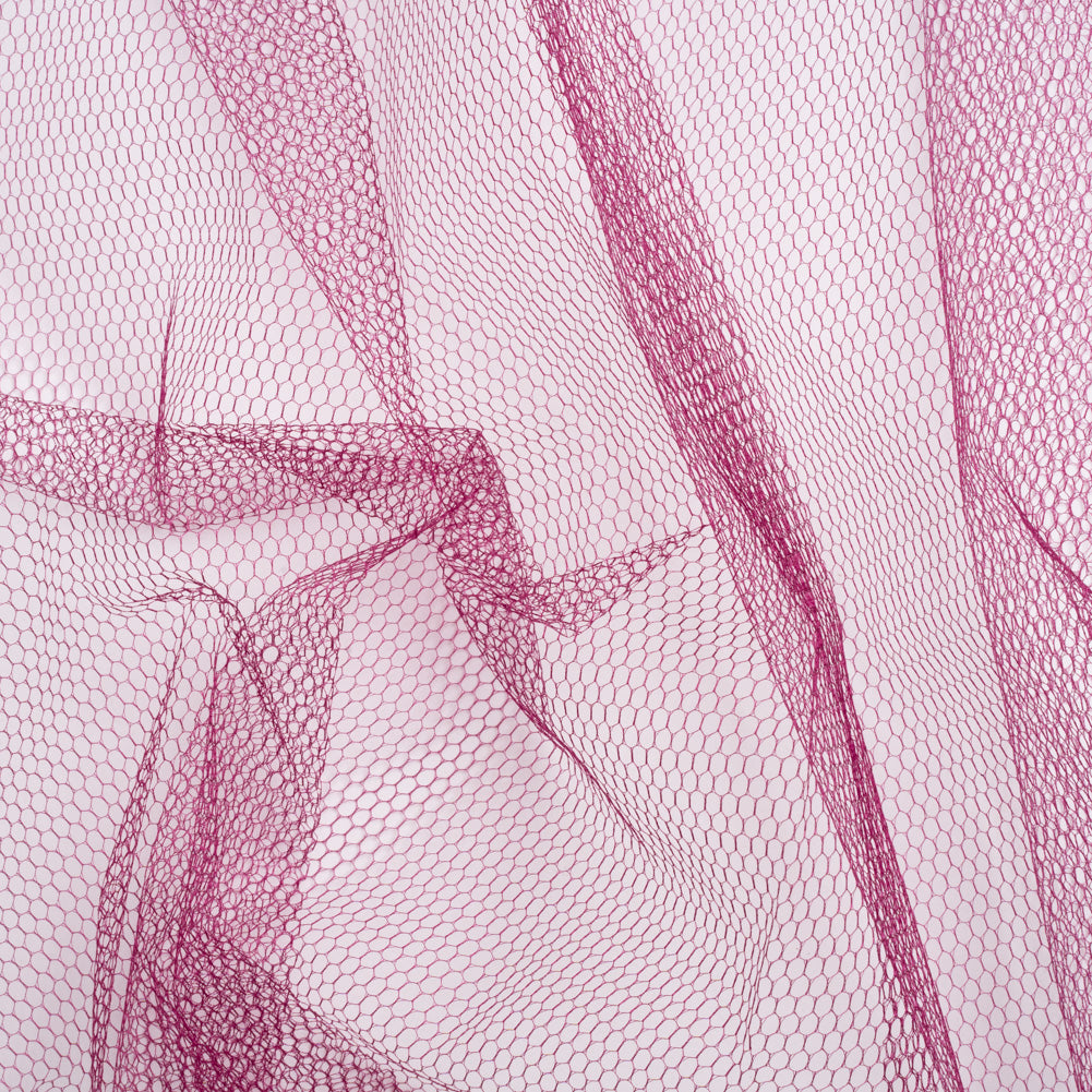 Nylon Net Tulle - Wine - Gianna Collection Nylon Net Tulle - Wine - Gianna Collection